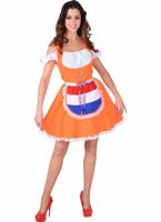 Oranje Dirndl Kostuum Vrouw - thumbnail