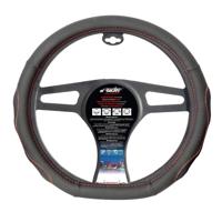 Simoni Racing Stuurwielhoes Compe Flat Bottom Zwart/Rood SRCVT46 - thumbnail