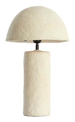Light & Living Tafellamp 'Qazu' Papier Maché, 48cm, kleur Crème