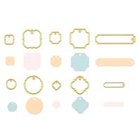 Vaessen Creative • snij- en embossingmallen labels 10st. - thumbnail