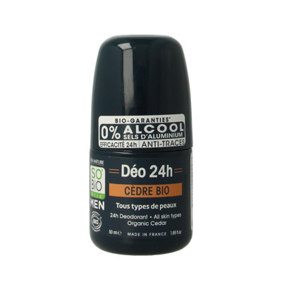 So Bio Etic Deo for men 3 in 1 cedar 50 Milliliter So Bio Etic Deo for men 3 in 1 cedar 50 Milliliter