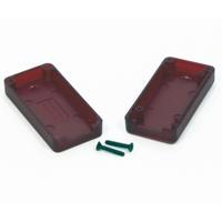Hammond Electronics 1551USB2TRD USB-behuizing 50 x 25 x 15.5 ABS Transparant, Rood 1 stuk(s) - thumbnail