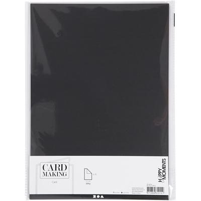 Creativ Company Karton zwart a4 220g, 10st.