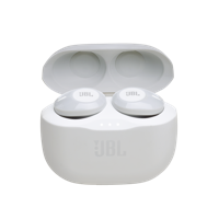 JBL Tune 120 TWS In-Ear Bluetooth-hoofdtelefoon in het wit - draadloze oortelefoon met geïntegreerde microfoon - muziek streamen tot 4 uur met slechts één batterijlading - incl. oplaadcase - thumbnail