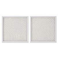 Schilderij Home ESPRIT Wit Natuurlijk Modern Scandinavisch 35 x 2 x 35 cm - thumbnail