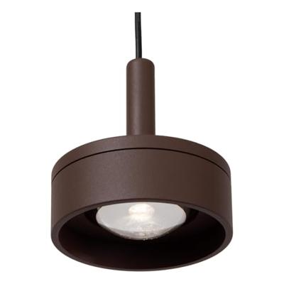 Lucide LENZ - Plafondspot Binnen/Buiten - Ø 11 cm - LED - 1x8W 2700K - IP54 - Roest bruin - Essential