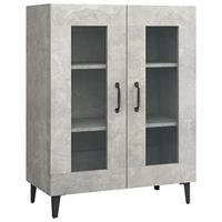 Dressoir 69,5x34x90 cm bewerkt hout betongrijs - thumbnail