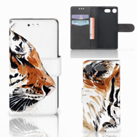 Hoesje Sony Xperia XZ1 Compact Watercolor Tiger - thumbnail