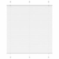 VidaXL Plissé rolgordijn 115x150 cm stofbreedte 114,4cm polyester wit - thumbnail