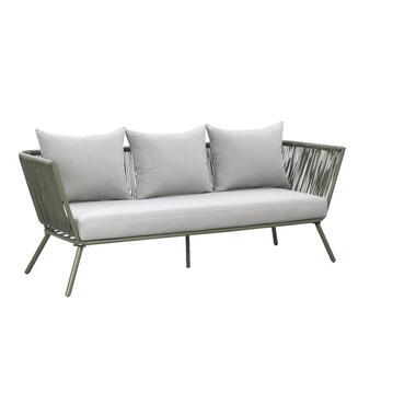 Loungebank Almeria - olijfgroen - 75x200x75 cm
