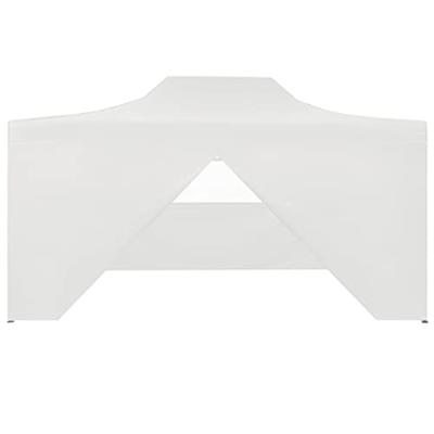 Partytent met 4 zijwanden inklapbaar 3x4 m staal wit