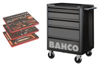 Bahco Gereedschapswagen 26" E72 met 5 lades | zwart | voor algemeen gebruik | inclusief 3 gevulde lades - 158-delig - BASIC - thumbnail