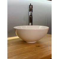 Waskom Casajoy Rond 28x12cm Keramiek Wit - thumbnail