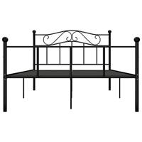 Bedframe metaal zwart 120x200 cm - thumbnail
