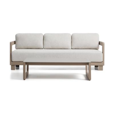 Kave Home Nerano tuinbank 3-zits met bijzettafel Taupe