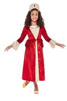 Tudor Prinsessenjurk Rood - thumbnail