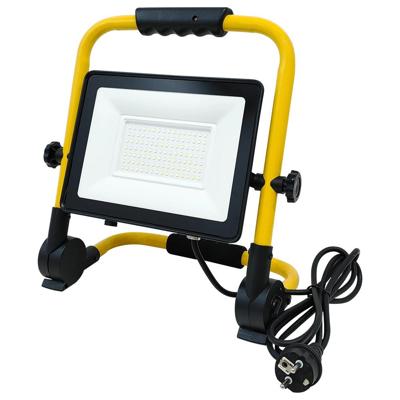 Led bouwlamp op standaard waterdicht met stekker - 100 watt