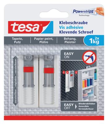 Klevende schroef tesa behang pleister 1kg verstelb