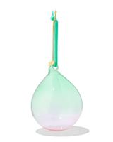 HEMA Kerstbal 8cm glas gradient groen-roze - thumbnail