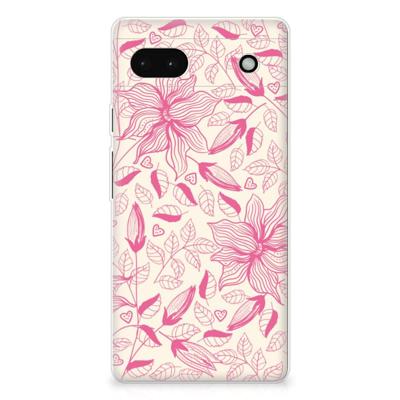Google Pixel 6A | TPU Case | Pink Flowers