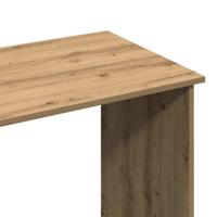 Bureau 80x40x75 cm bewerkt hout artisanaal eikenkleurig - thumbnail