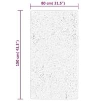 VidaXL Vloerkleed istan hoogpolig glanzend 80x150 cm crèmekleurig - thumbnail