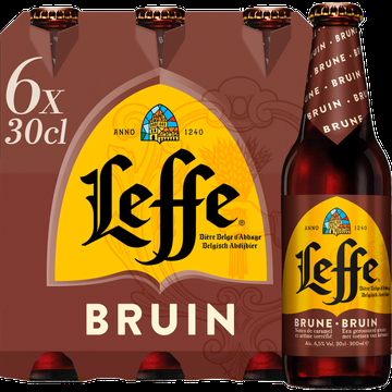 Leffe Bruin Belgisch Abdijbier Fles 6 x 300ML bij Jumbo