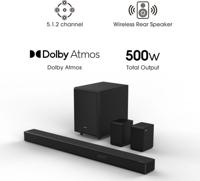 Hisense AX5125H 5.1.2 Kanaals 500 W Dolby Atmos Soundbar met Draadloze Subwoofer & Up Firing Luidsprekers & Turly Draadloze Achterluidsprekers - thumbnail