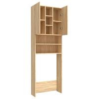 VidaXL Wasmachinekast 64x25,5x190 cm sonoma eikenkleurig - thumbnail