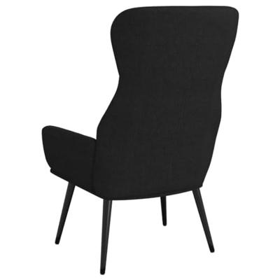 Relaxstoel stof zwart