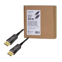 LogiLink DisplayPort AV Aansluitkabel [1x DisplayPort - 1x DisplayPort] 50 m Zwart - thumbnail