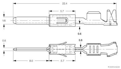 HERTH+BUSS Repair cable cable length 300mm