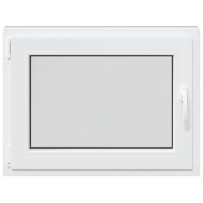 Kelderraam "RISOR" 80x50 cm draai-kiep DIN links antraciet