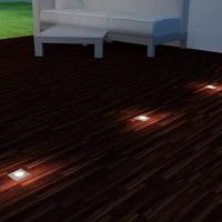 VidaXL Led-grondspots buiten 3 stuks vierkant - thumbnail