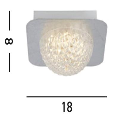 Searchlight Design plafondlampCelestia grijs - 32511-1SI