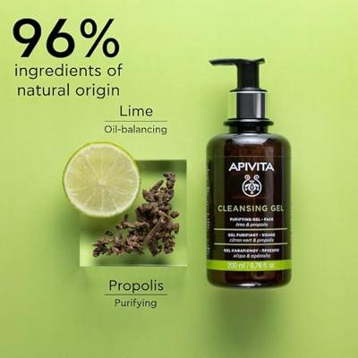 Apivita Cleansing Gel with Propolis & Lime 200ml Apivita Cleansing Gel with Propolis & Lime 200ml