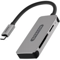 Sitecom MD-066 geheugenkaartlezer Zwart, Grijs USB 3.2 Gen 1 (3.1 Gen 1) Type-C - thumbnail