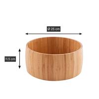 Point Virgule Ronde slakom uit bamboe ø 25cm h 11cm - thumbnail