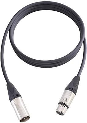 AH Cables KM15FMBLK XLR Verbindingskabel [1x XLR-bus - 1x XLR-stekker] 15.00 m Zwart