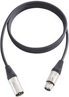 AH Cables KM15FMBLK XLR Verbindingskabel [1x XLR-bus - 1x XLR-stekker] 15.00 m Zwart - thumbnail