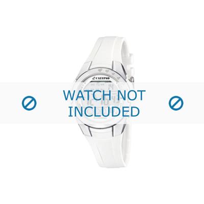 Horlogeband Calypso K5571-1 Kunststof/Plastic Wit 10mm