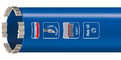 Carat diamantboor - Laser Beton Master - 81x300mm - M30 aansluiting