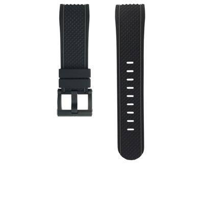 Horlogeband TW Steel TWB937 Silicoon Zwart 24mm Horlogeband TW Steel TWB937 Silicoon Zwart 24mm