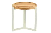 Apple Bee | Koffietafel Monaco Ø45 cm | Oyster-Teak - thumbnail