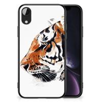 Kleurrijke Telefoonhoesje Apple iPhone XR Watercolor Tiger - thumbnail