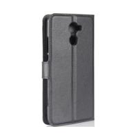 Huawei geniet van 7 Plus / Y7 Prime Litchi structuur horizontaal flip lederen hoesje met houder & opbergruimte voor pinpassen & portemonnee (zwart) - thumbnail