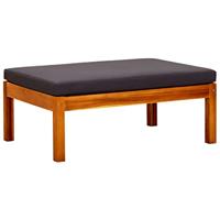 Tuinbank met tafel en voetenbanken massief acaciahout - thumbnail