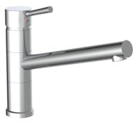 ATLANTA ééngreepsmengkraan keuken, chroom kraan met hoge uitloop en draaibereik 150° keramische schijven geluidsarme, verwisselbare 40 mm-cartouche Eco-Click functie en kinderbeveiliging f - thumbnail