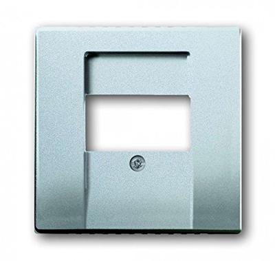 Busch-Jaeger 2CKA001710A3659 TAE-contactdoos Afdekking Witaluminium (RAL 9006), Aluminium 1 stuk(s)