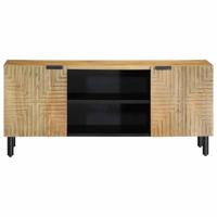 Tv-meubel 105x33x46 cm massief mangohout bruin - thumbnail